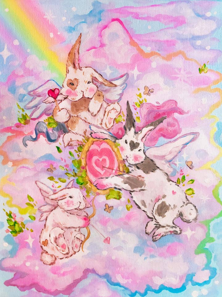 Cherub Sky Prints! for wholesale by Shelby DeGarmo Art