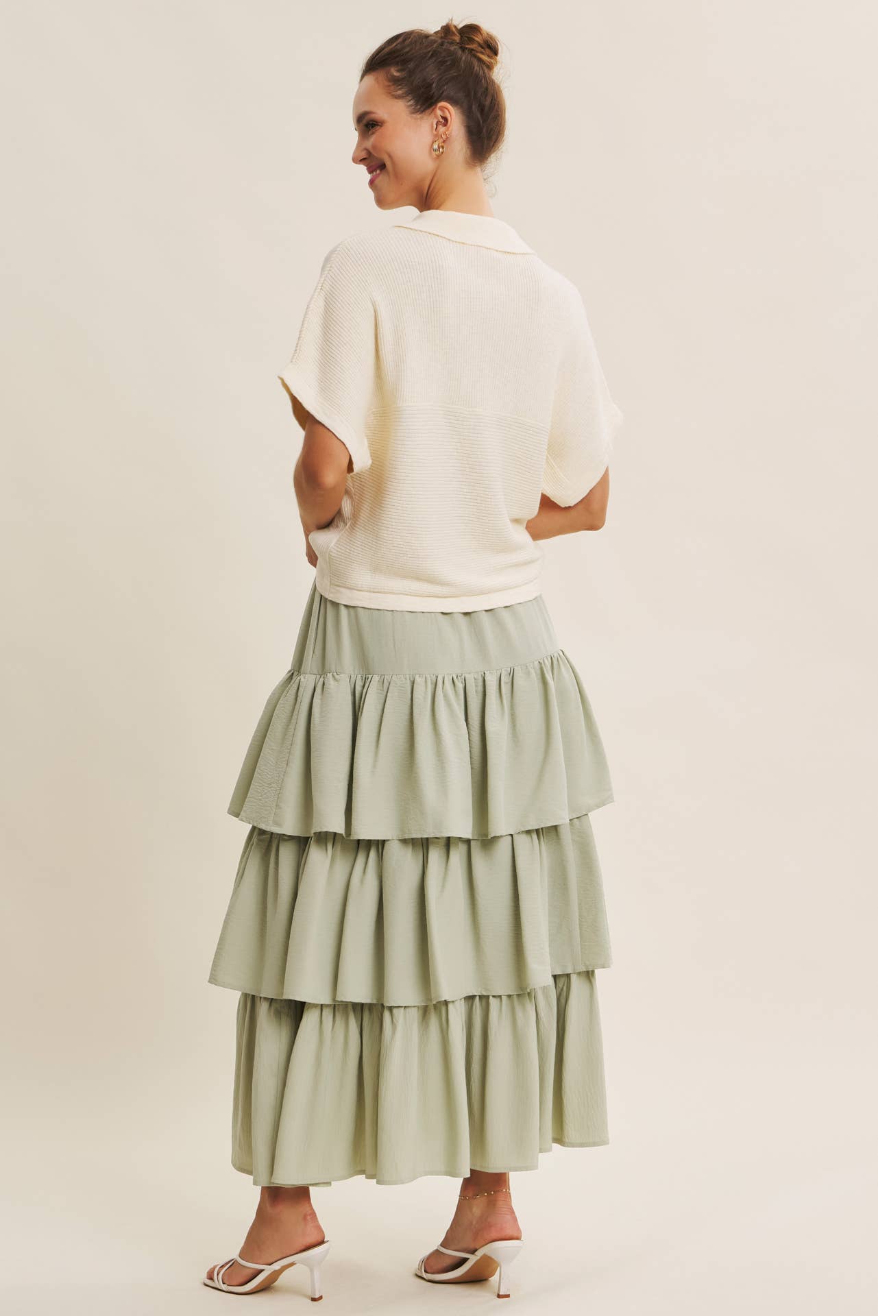 in february - Wholesale Skirt - Women's - AIRY YEAR-ROUND TIERED RUFFLE MAXI SKIRT WITH POCKETS20