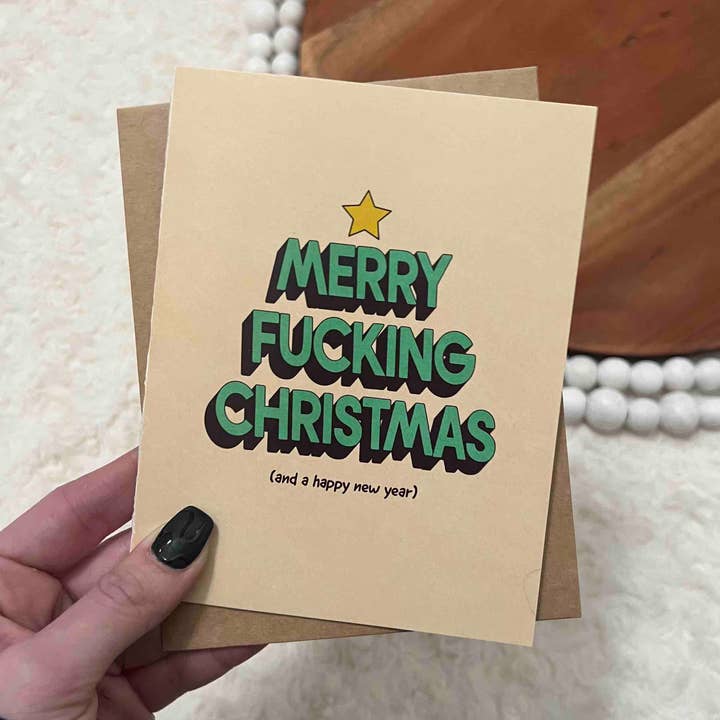 Big Moods - Wholesale Christmas Card - "Merry Fuc*ing Christmas" Greeting Card