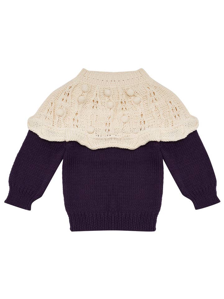 Banksia Jumper-Eggplant for wholesale by Pearson & Pearson