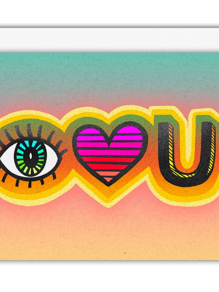 Tarjeta U Eye Love para venta al por mayor de Golden Grove Paper