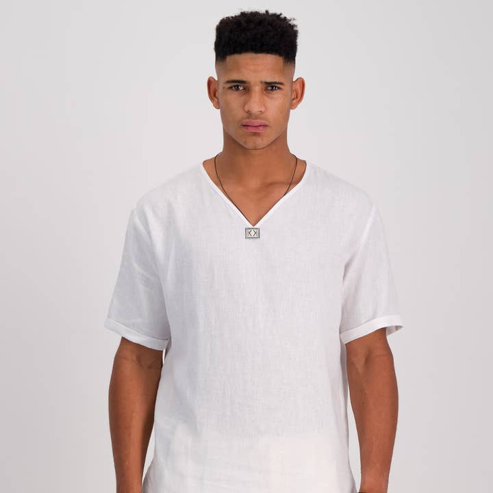 Tribal Shirt - Hvid for engroshandel hos KOIKOI Clothing