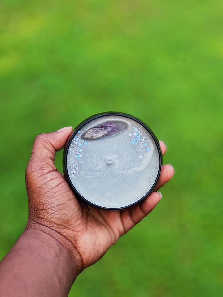 Protection intention candle for wholesale by Saje and Luna