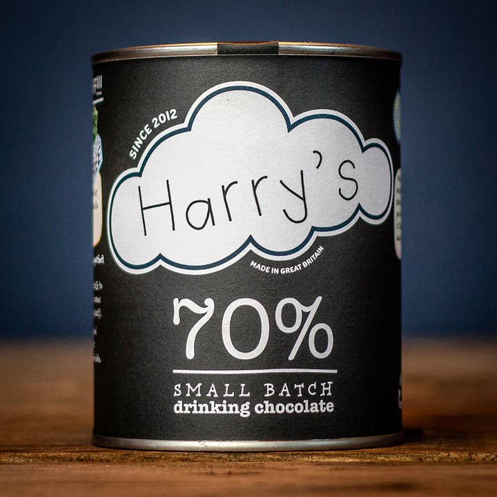 70% Dark Hot Chocolate for wholesale by Harry's Hot Chocolate