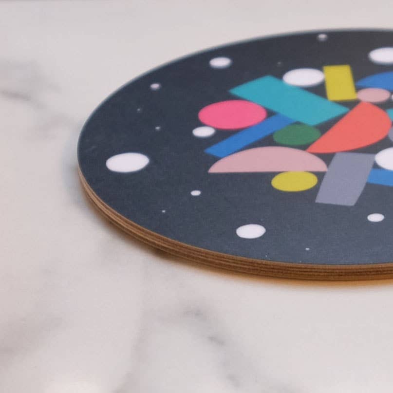 Hippstory - Wholesale Coasters - Black Pizza Coaster - Letter B2