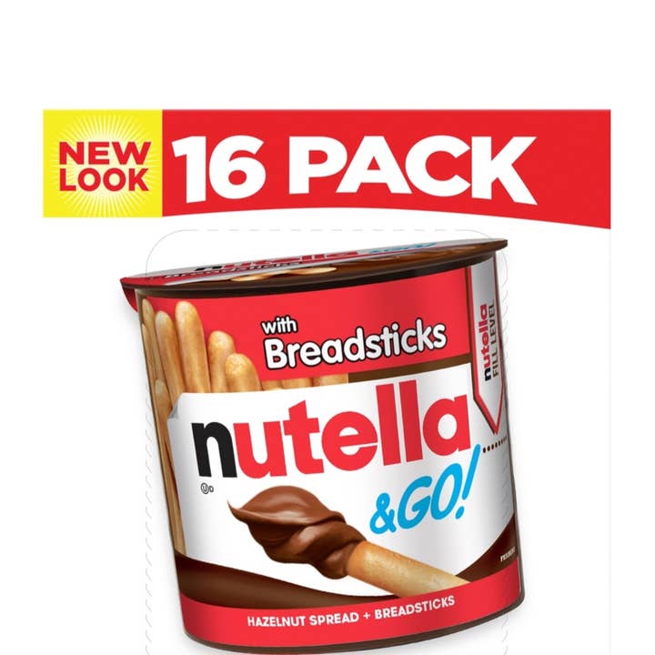 Majestic Wholesale - Wholesale Chocolate - Nutella & GO! Hazelnut and Cocoa Spread Breadstick 1.8z 18CT