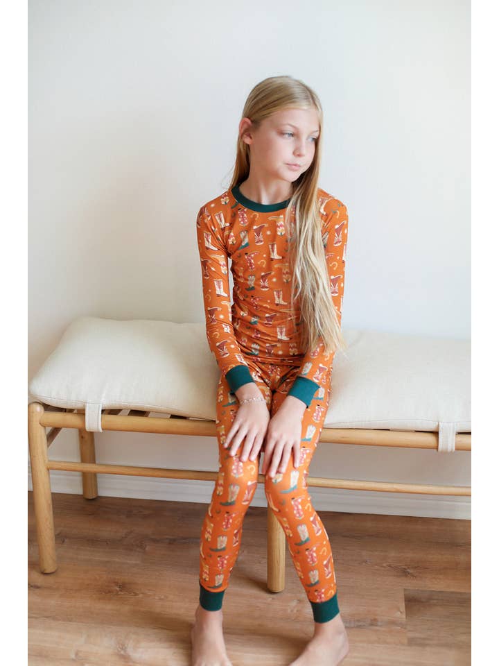 Southern Slumber - Wholesale Pyjamaset - Kinderen - Boots 2-delige pyjamaset van bamboe5