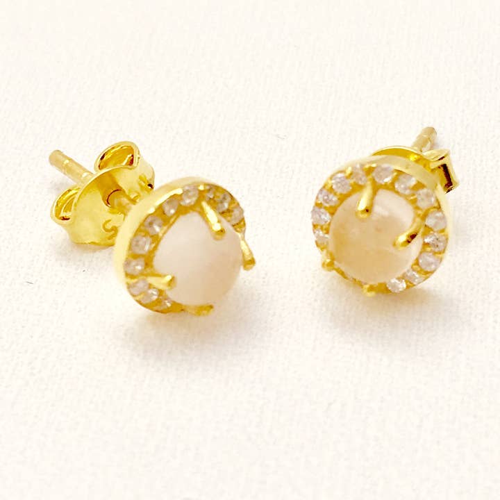 Rose Bloom Studs for wholesale by Wolf People Jewelry Design