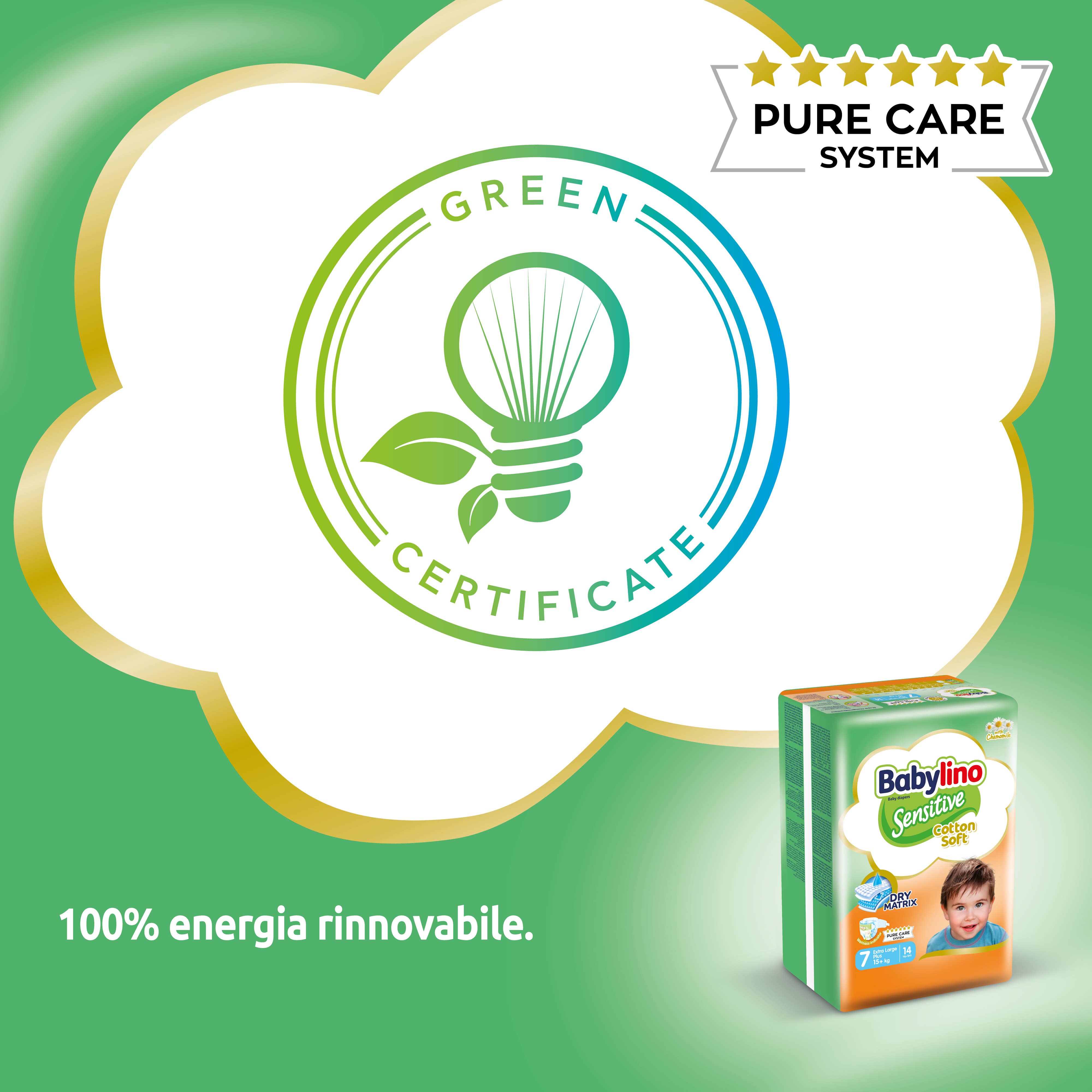 Babylino - Wholesale Luier (niet van stof) - Baby - Babylino Sensitive Cotton Soft, Luiers Maat 7, 14 Stuks10