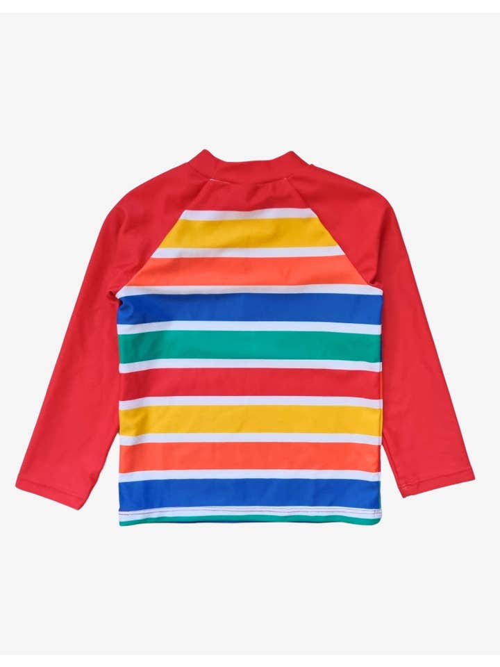 Toby Tiger – wholesale Rash-guard – Kids – Happy Stripe Print Swim Rash Vest4
