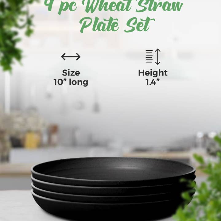 Greendish - Wholesale Dinner plate - Eco-Friendly Wheat Straw Plates Sets - Reusable & Durable 23