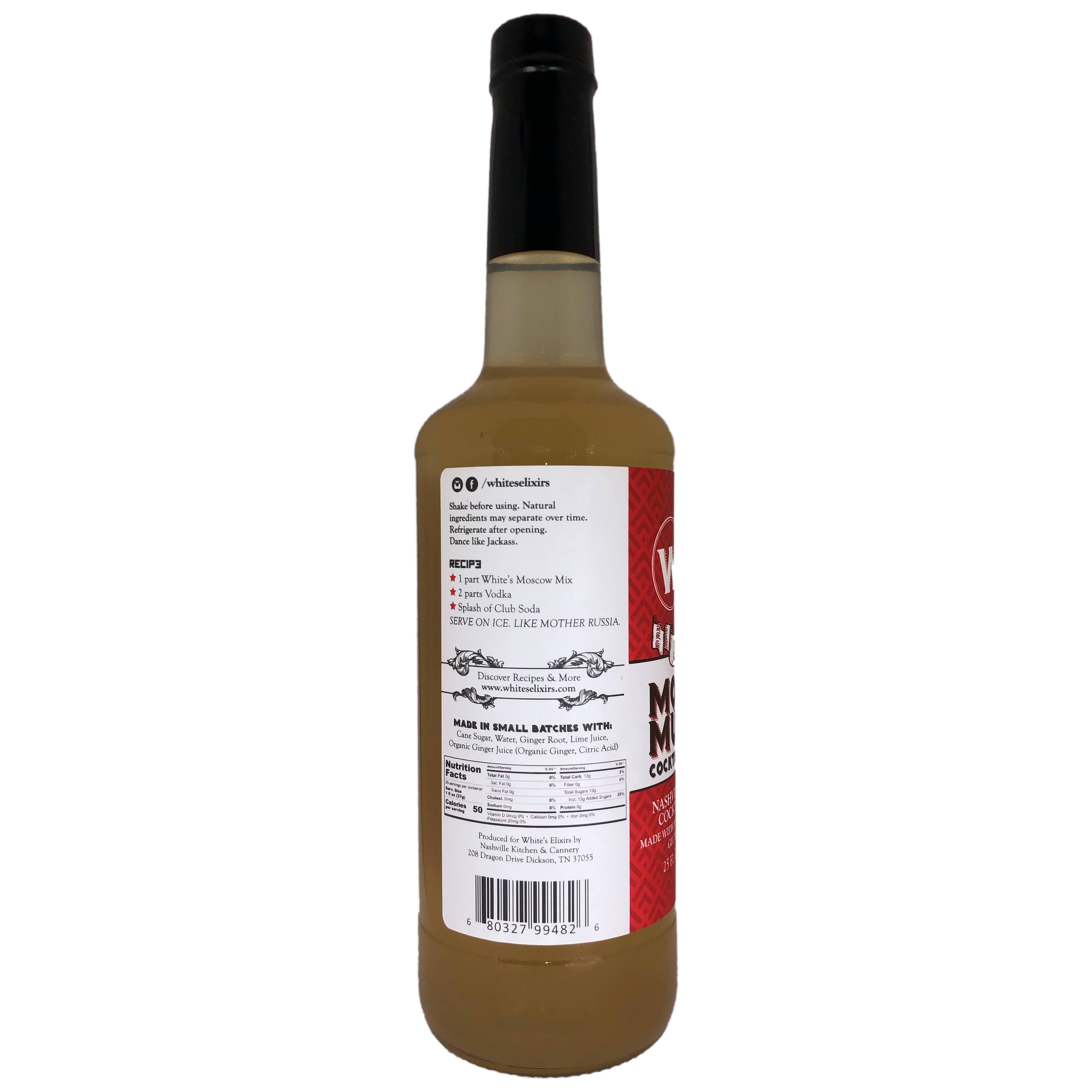 White's Elixirs - Wholesale Cocktail Mix/Syrup - White's Elixirs Moscow Mule Cocktail Mix4