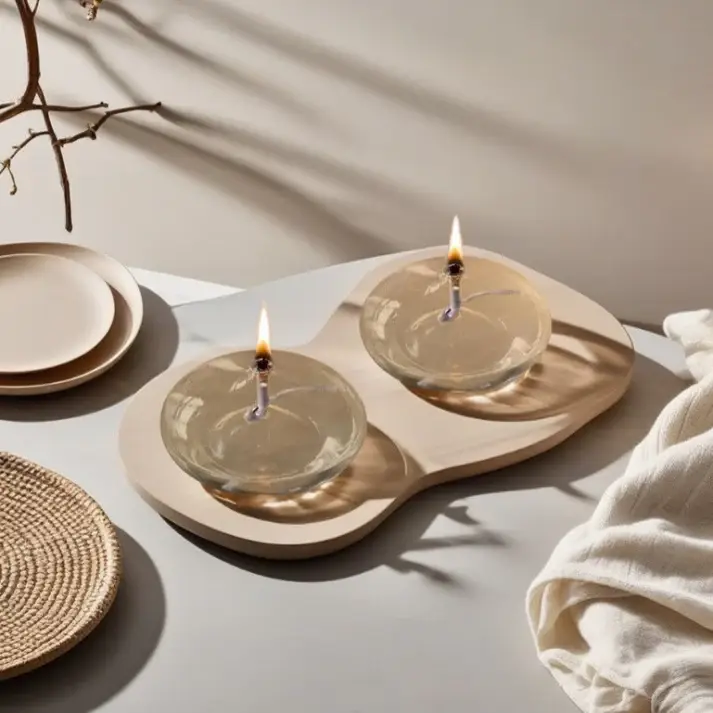 Kiyo Home – wholesale Flytande ljus – Oljeljus 3-delars set3