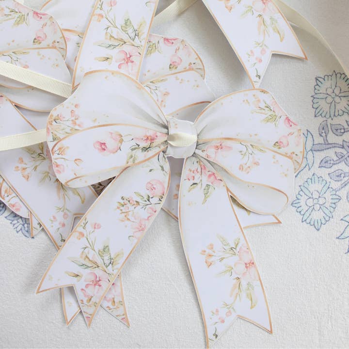 Pretty Homestyle - Wholesale Bunting/garland - Floral Bow Paper Garland2