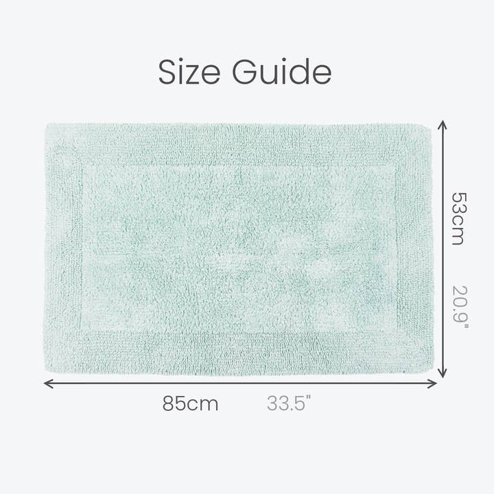 Allure Bath Fashions - Wholesale Bath Mat - Elegance Reversible Bath Mat - Heavyweight 100% Cotton
