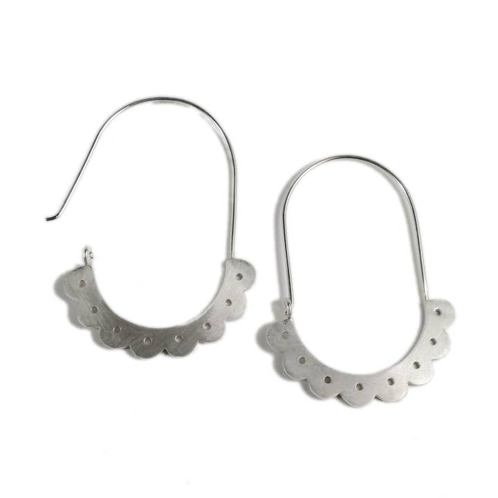 Papel Picado Cinta Hoop Earrings for wholesale by Kalai Jewelry