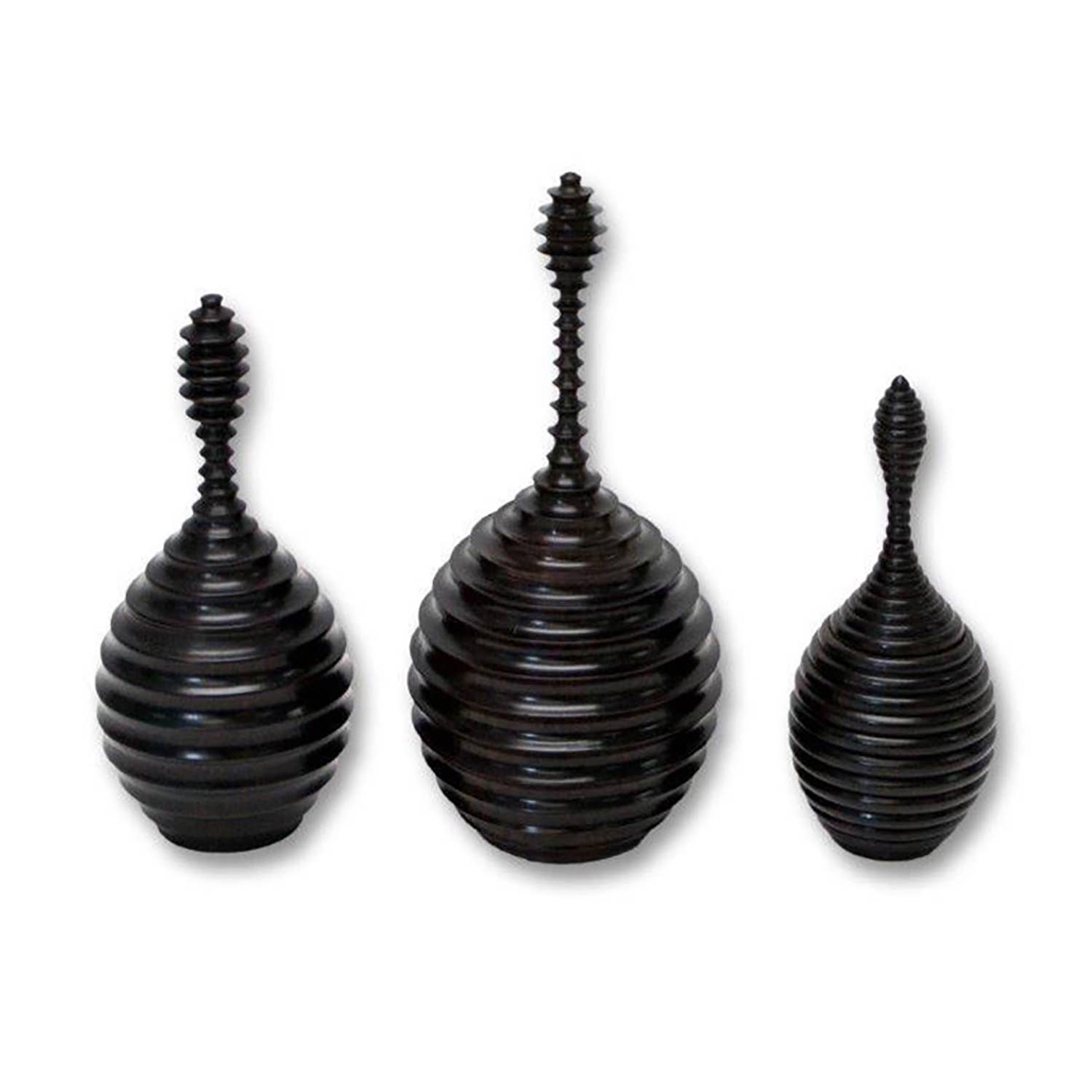 OUTPOST ORIGINAL - Wholesale Decorative Tabletop Object - Ebony Wood Vessel - Tembe Range1
