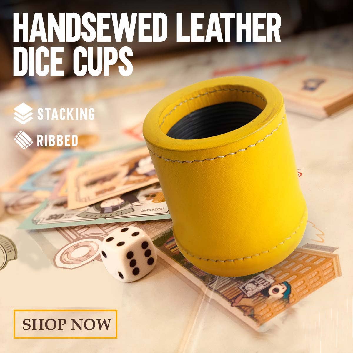 The Master Tanners - Wholesale Dice - Professional Leather Dice Cup Farkle Liar's Dice Game Set3