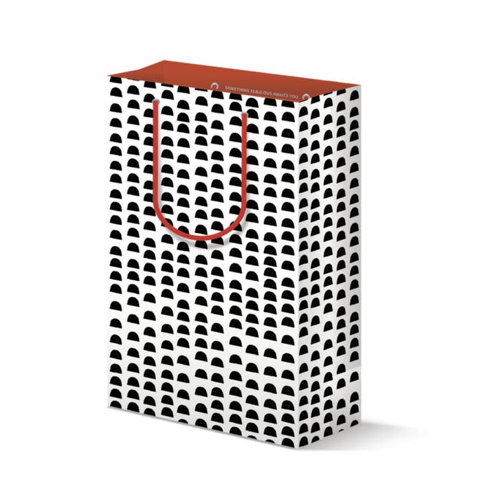 Domes - Everyday Black and White Gift Bag for wholesale by Dahlia Press