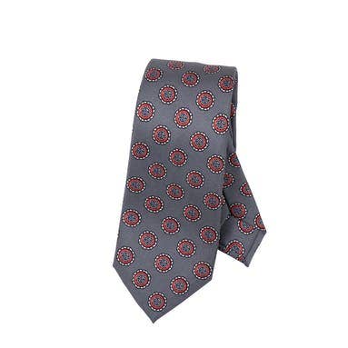 Corbata Frank de 7 capas con estampado gris menta para venta al por mayor de Maison Baylé