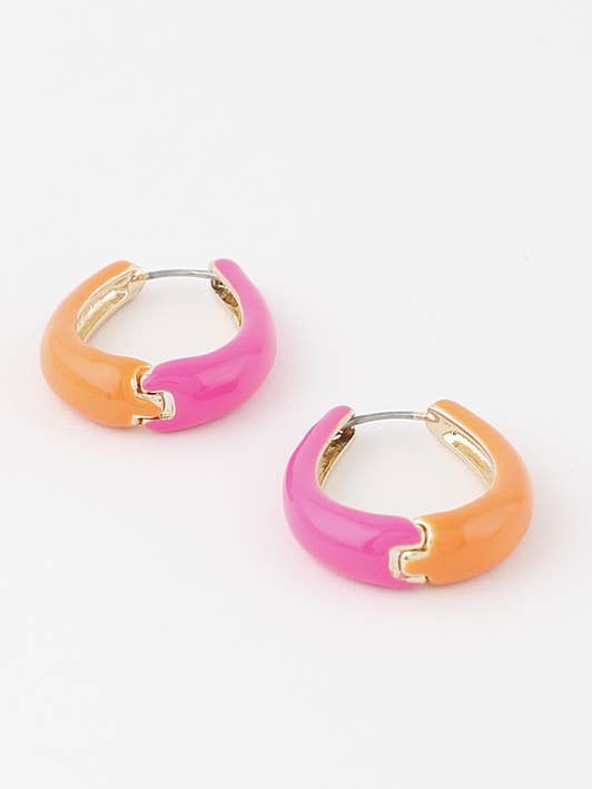 Oval Hoop EARRINGS HOEA183 for wholesale by House of E ATL LLC