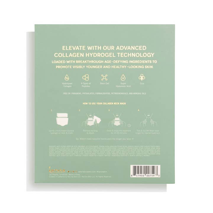 Karuna - Wholesale Skincare Face Mask - Collagen HydroGel Neck Mask2