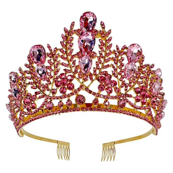 TAPA fashion - Wholesale Tiara - Women's - Crystal Tiara Crown CR1126-1 (1PC)3