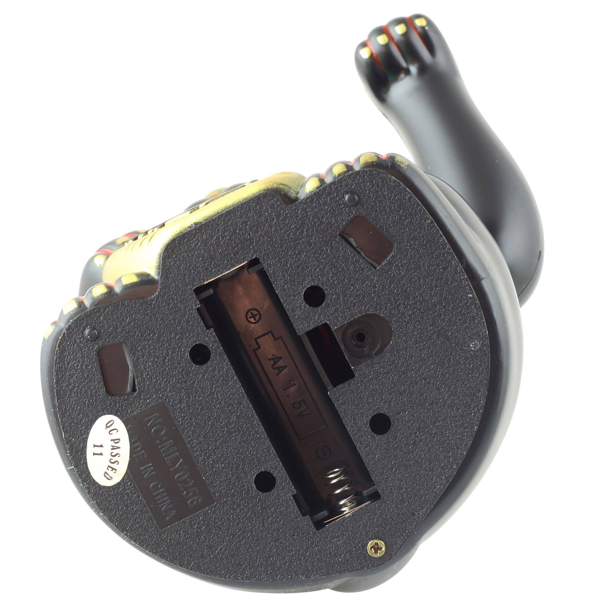 Tribal Trade GmbH - Venta al por mayor Figura decorativa - Gato de la suerte Maneki-neko negro de 15 cm que mueve la pata3