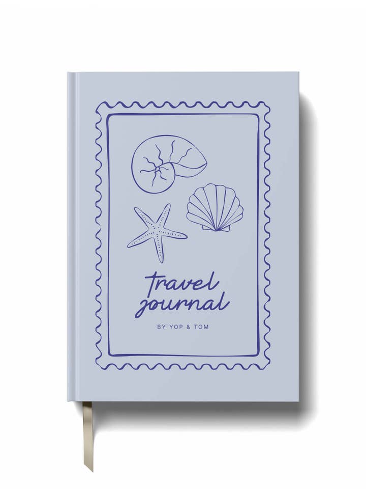Travel Journal - Blue Shells for wholesale by Yop & Tom | Journals, Notebooks & Planners