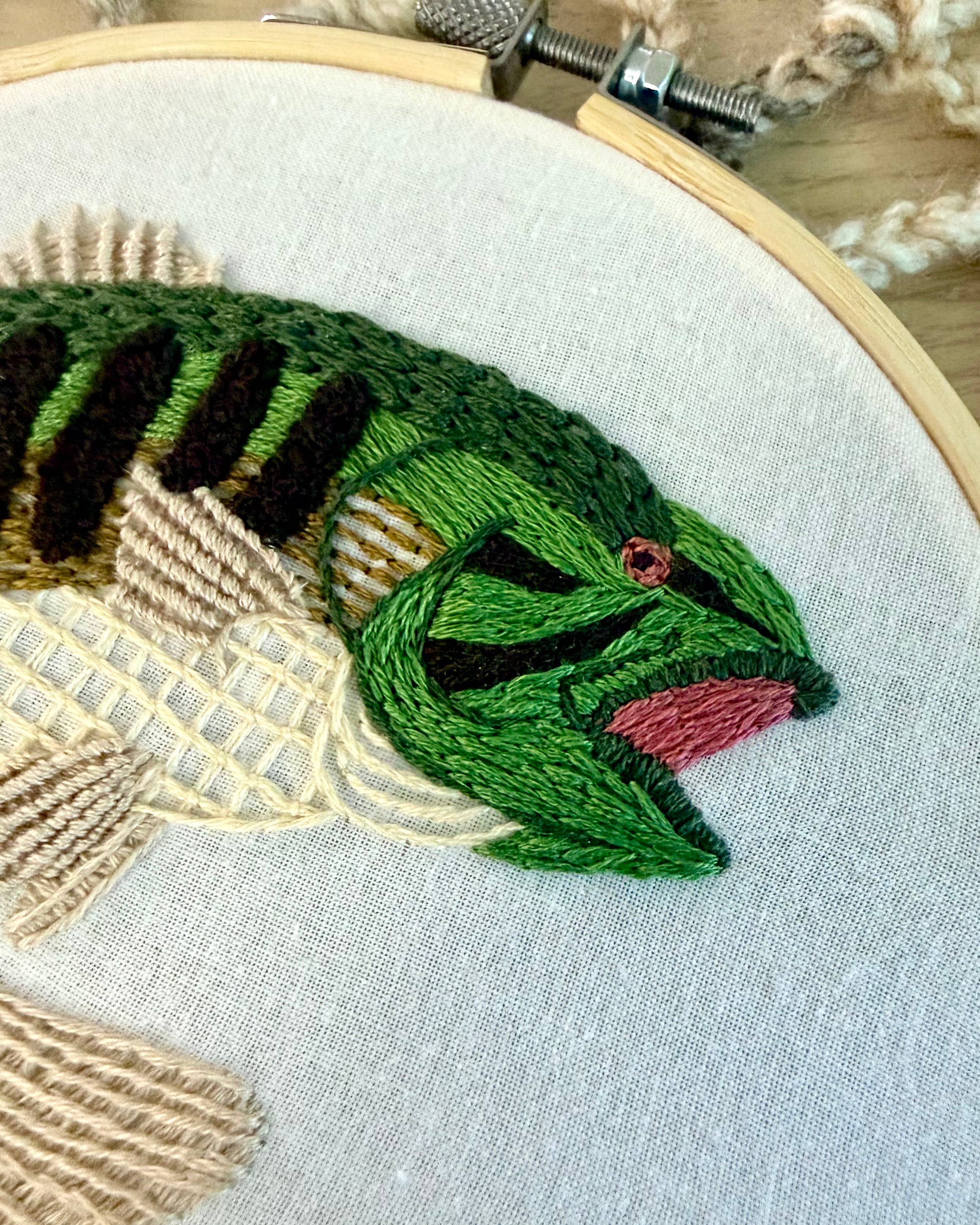 Stitches By Tiff - Wholesale Embroidery/Cross Stitch Supplies - Gone Fishing Craft DIY Embroidery Kit4