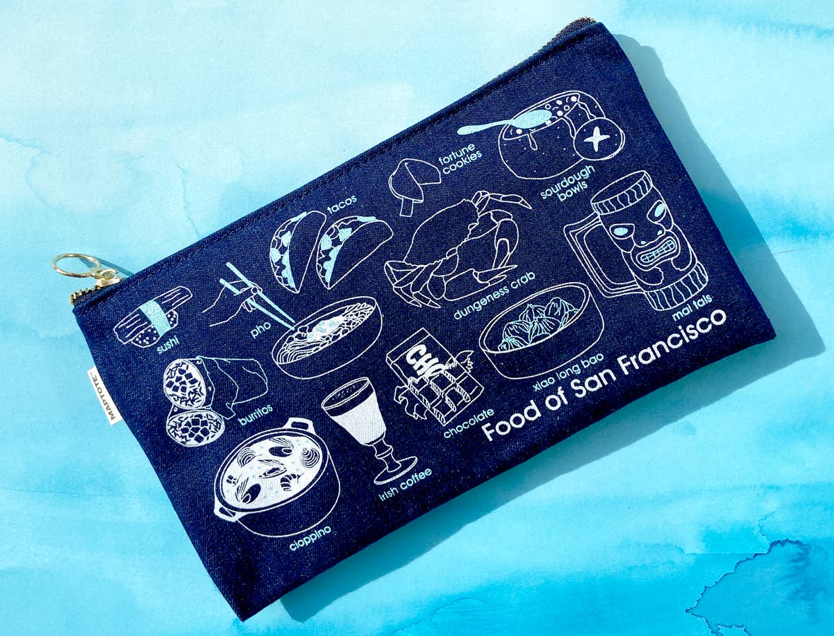 Maptote - Wholesale Pouch - Women's - San Francisco Foodie Slim Pouch1
