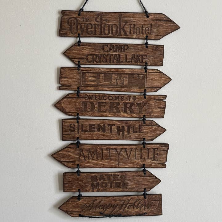 Señal de Destino de Terror para venta al por mayor de Hillbilly Hippy