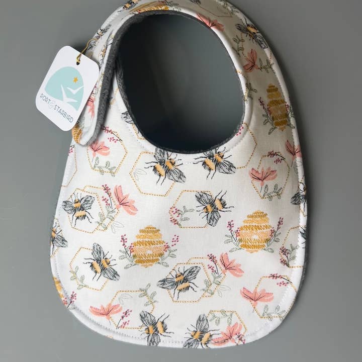 Port & Starbird - Wholesale Bib - Baby - Busy Bees bib 0