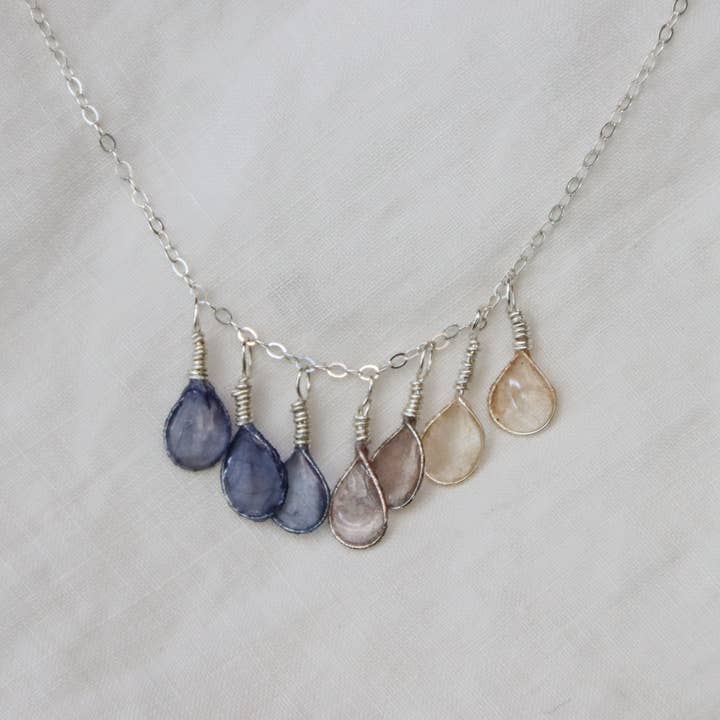 Verso - Wholesale Pendant/Charm Necklace - Morning Dew Necklace, Sterling Silver