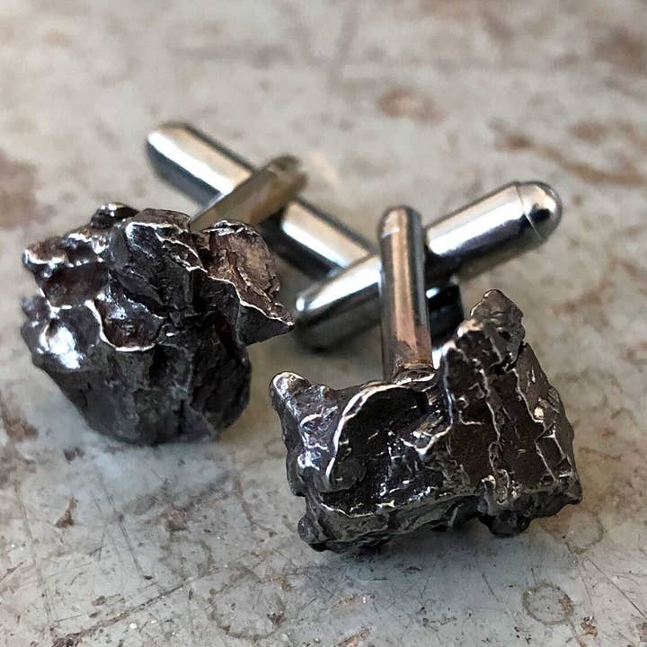 Cyberoptix Tie Lab – wholesale Cufflinks – Campo Del Cielo Meteorite Cufflinks