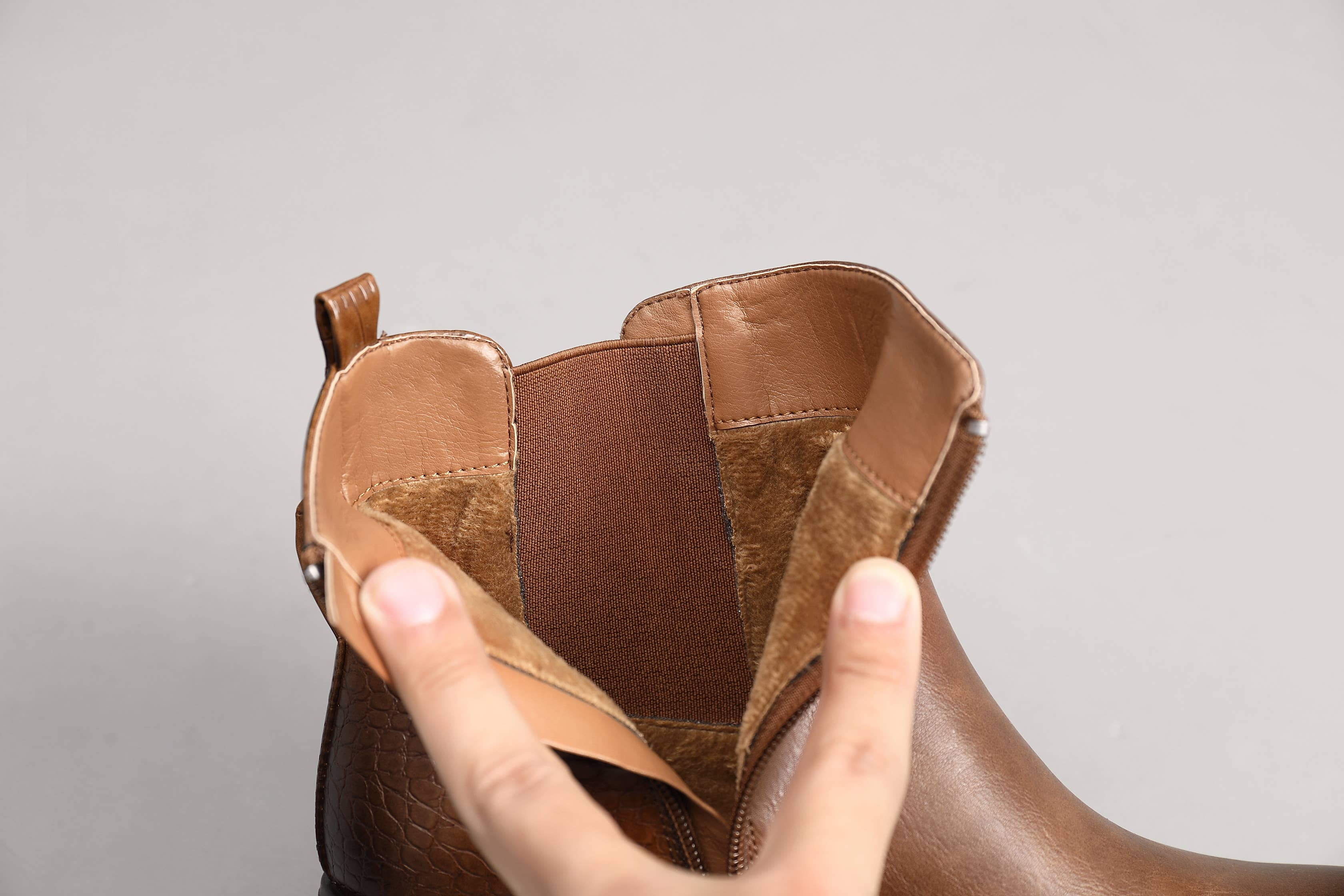 Top Staka - Wholesale Booties – Women's - A2351 Croc Mock Chic Ankle boots17