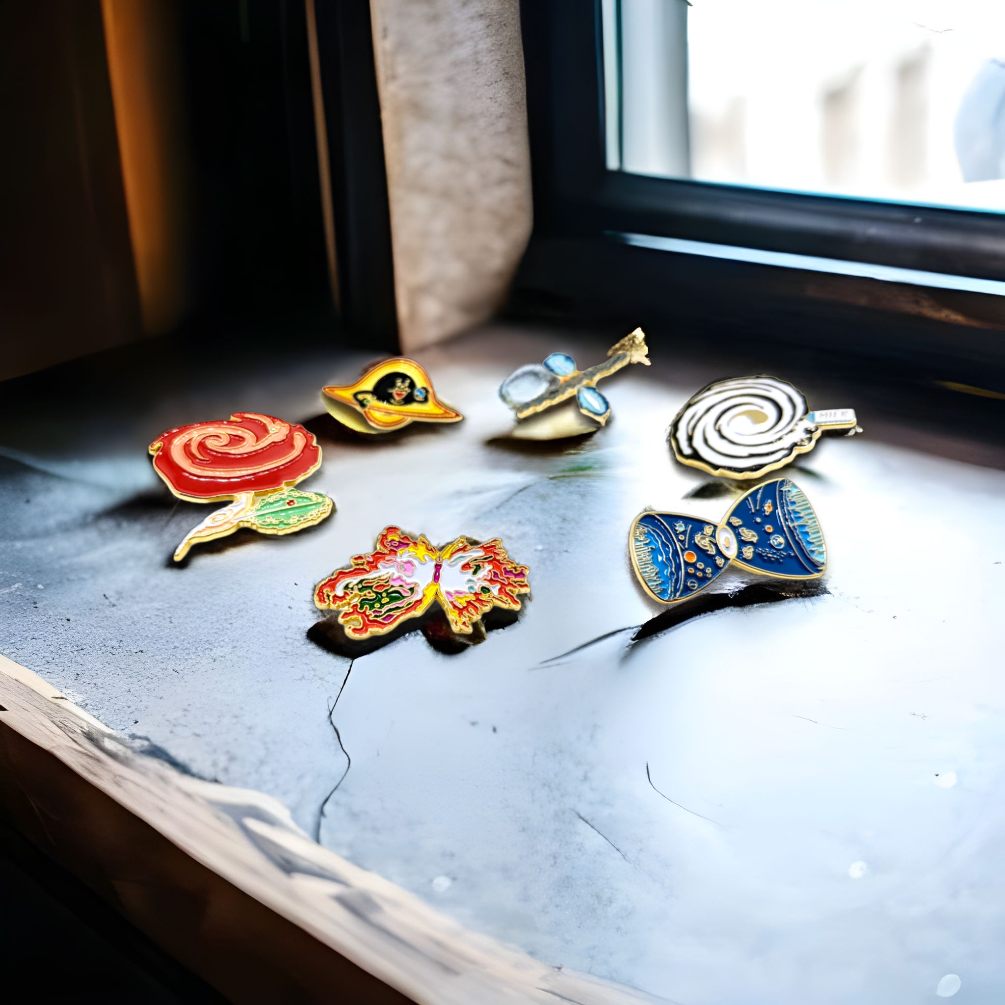 PINtelligentsia - Wholesale Lapel Pin/Button - Milky Way Enamel Pin - "Whole Milk-y Way" Funny Pun Pin!4