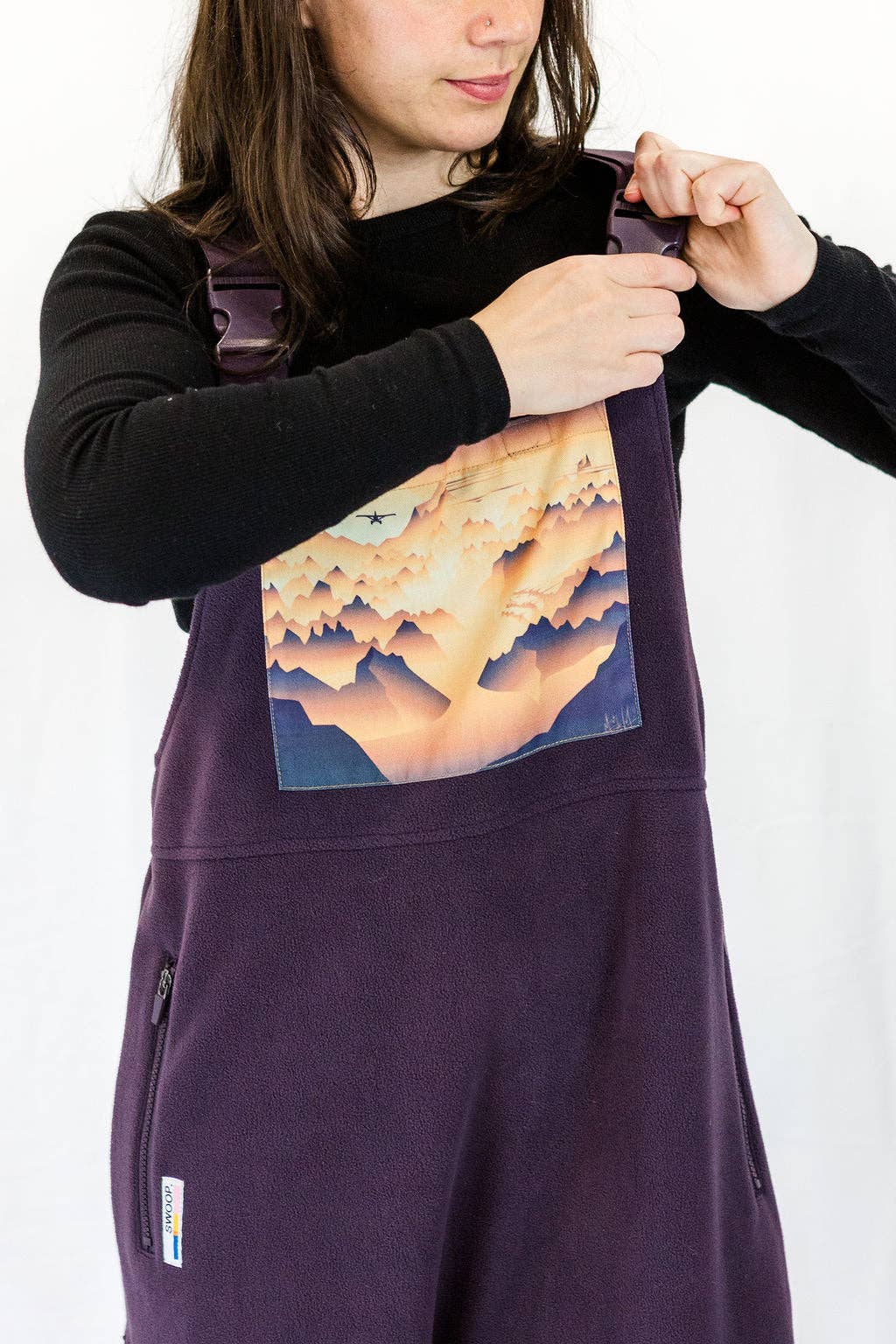 SWOOP. - Wholesale Overalls - Women's - Spread Your Wings Fleece Overalls3