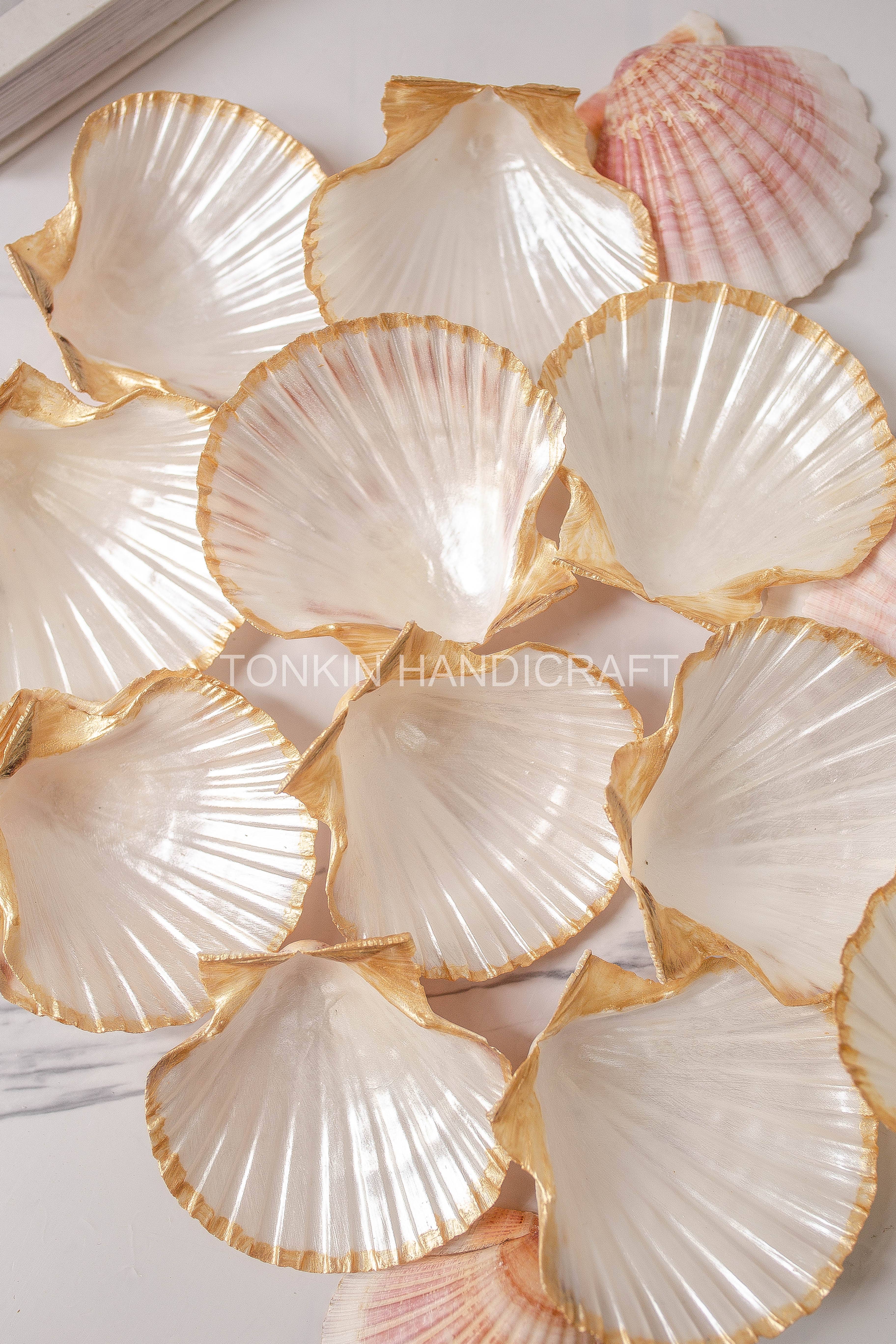 Tonkin Handicraft - Wholesale Jewelry Dish - Scallop Shell Ring Dish 33