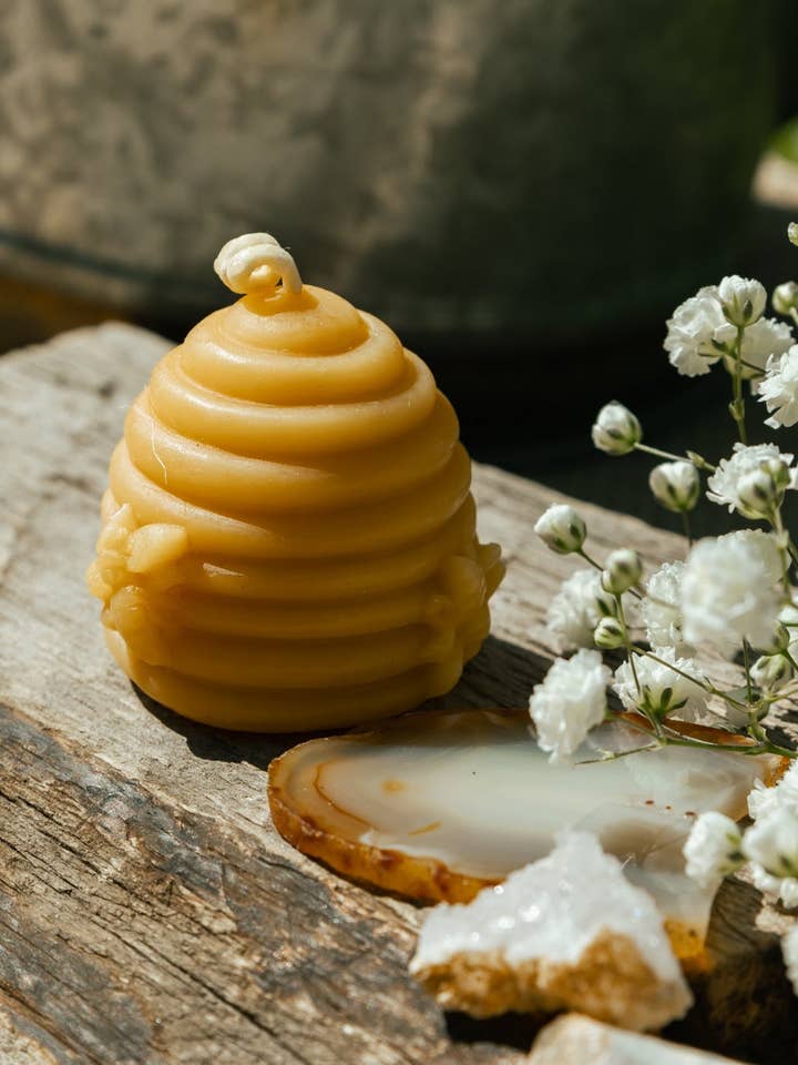 Beehive Candle, Single for wholesale by Evermore Adornments