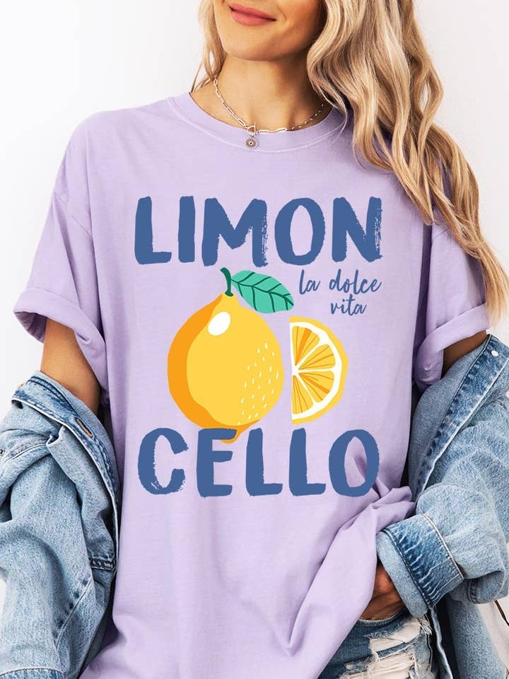 COLORBEAR - Wholesale T-Shirt (Graphic) - Women's - Limoncello Graphic Plus Garment Dyed Tee18