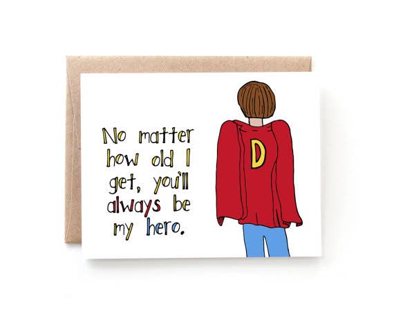 Yellow Daisy Paper Co. - Wholesale Father's Day Card - Dad Hero Father's Day Card0