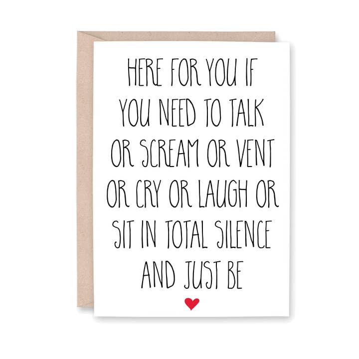 Aquí si necesitas hablar, Scream Vent para venta al por mayor de Striped Hat Studio