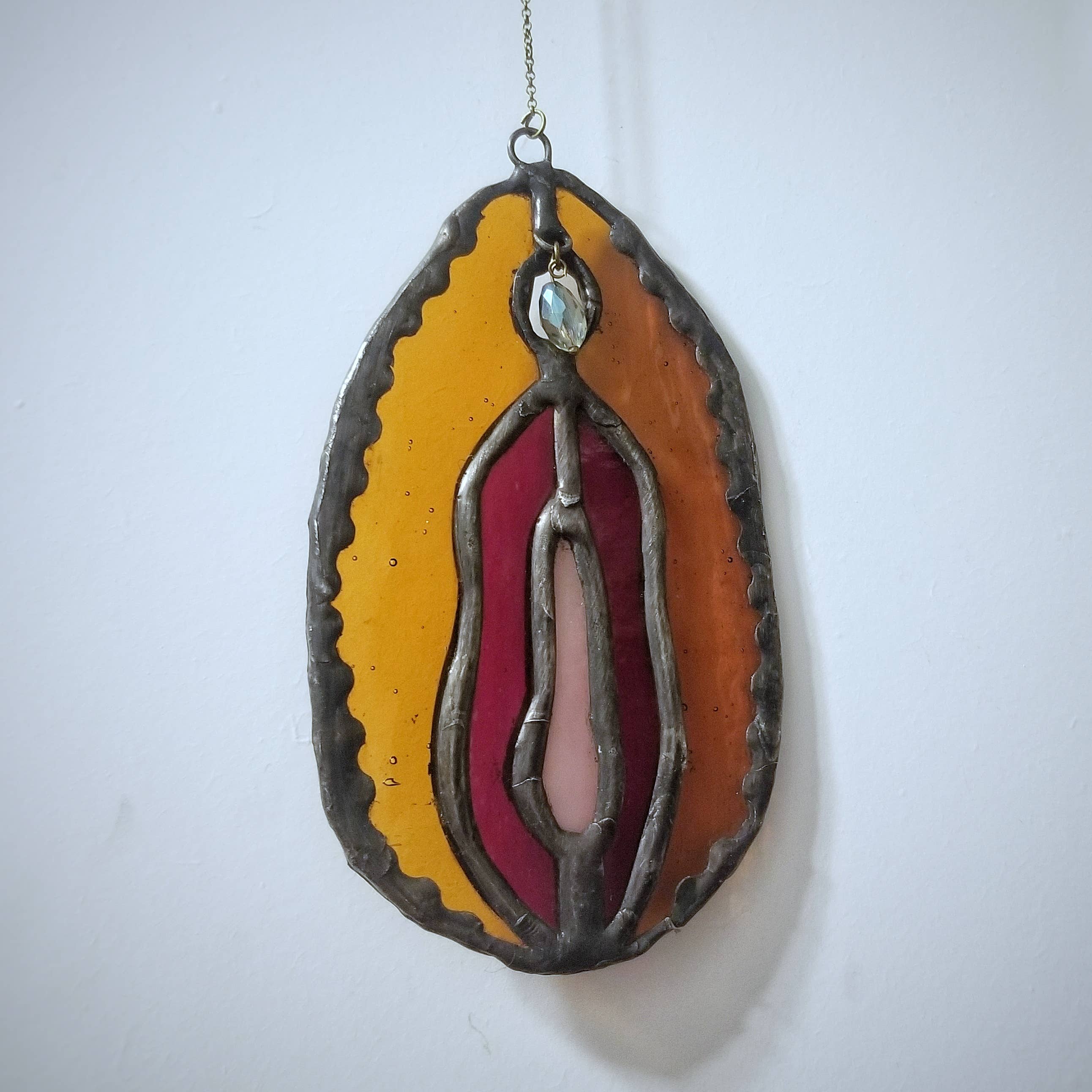 Lost & Found Design - Wholesale Suncatcher - Stained glass - yoni - choose your color combination9