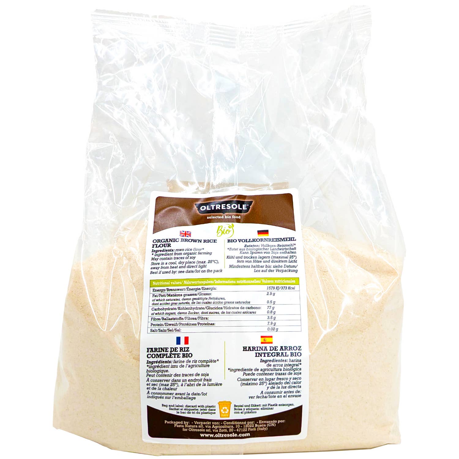 Oltresole - Wholesale Rijstmeel - BIO VOLKOREN RIJSTMEEL 1 kg2