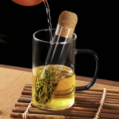 Infuseur à thé en tube de verre - 2 tailles disponibles pour la vente par Sostraw & SmartThings