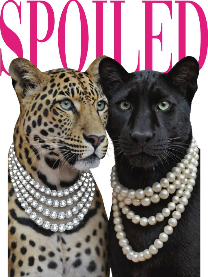 Spoiled Double Leopard Graphic Tee DTG for wholesale by Keep it Gypsy