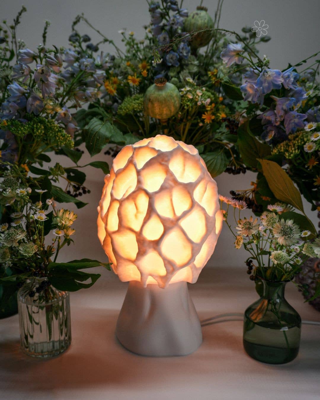 Roomberry - Wholesale Accent/Desk Lamp - Morel Mushroom Lamp - natural mushroom design, soft evening light5