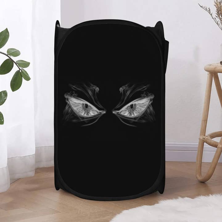Angry Eyes Laundry Hamper for wholesale by Pioneer Kitty Market