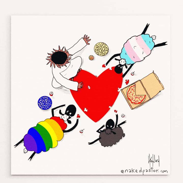 Sweatshirt Puzzle do Amor por atacado de nakedpastor